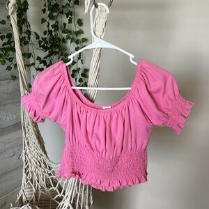Pink crop top